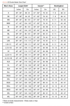 Simms G3 Guide Stockingfoot Gunmetal -Vis Freaks Verkoop 13476 042 20r 10