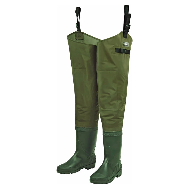 DAM Hydroforce Nylon Taslan Hip Wader Bootfoot Green 1 DAM Hydroforce Nylon Taslan Hip Wader Bootfoot Green